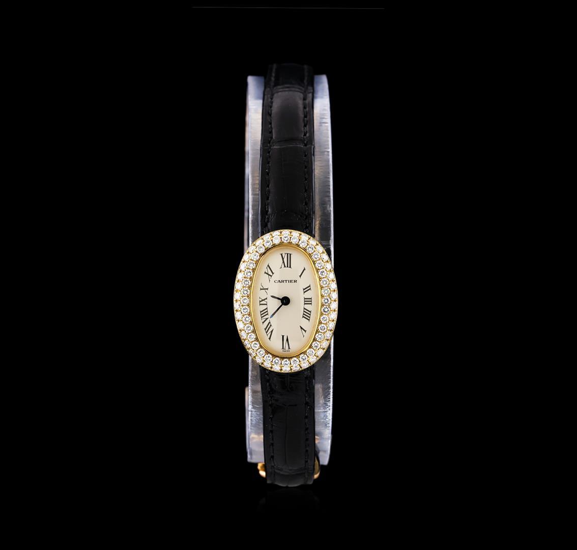 Cartier Baignoir Mini 18KT Yellow Gold Ladies Watch