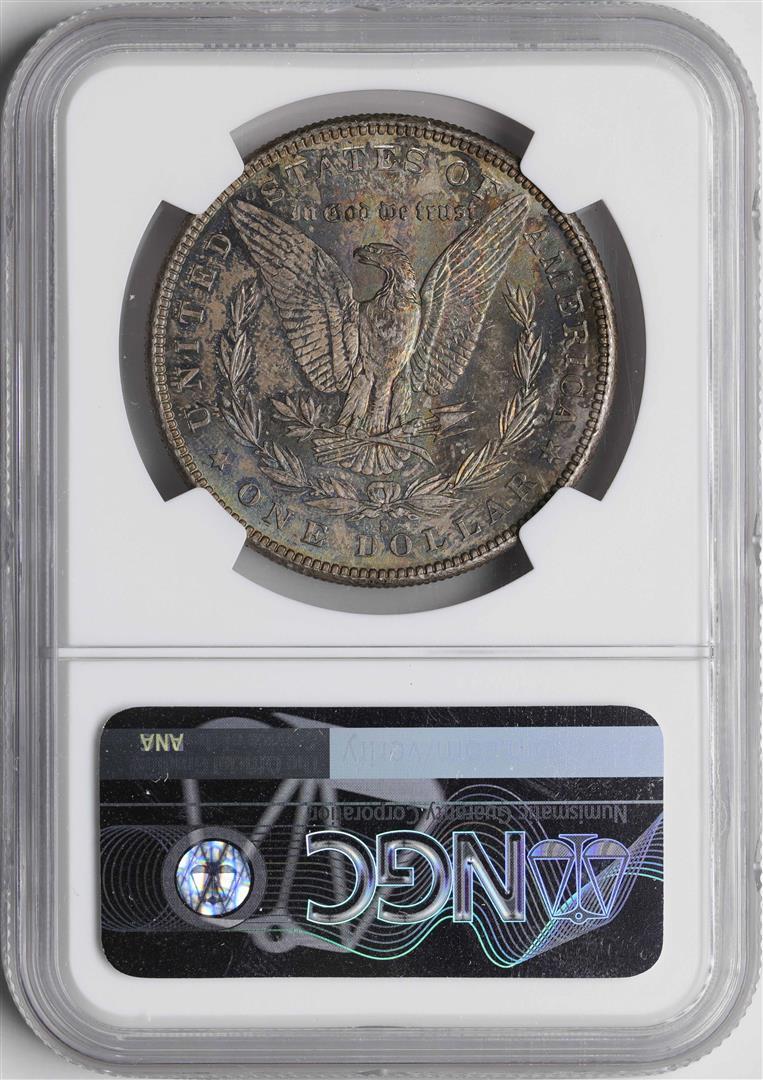 1888-S $1 Morgan Silver Dollar Coin NGC MS63 Nice Reverse Toning