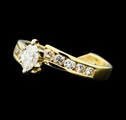 0.50 ctw Diamond Ring - 14KT Yellow Gold