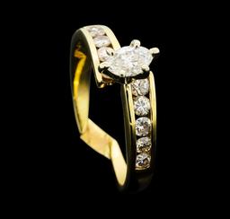 0.50 ctw Diamond Ring - 14KT Yellow Gold