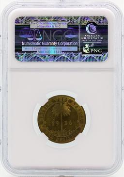 1936 BW Africa 1 Shilling Coin NGC MS63
