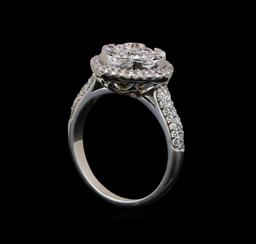 14KT White Gold 1.35 ctw Diamond Ring