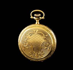 Elgin 14KT Yellow Gold Full Hunter Antique Pocketwatch