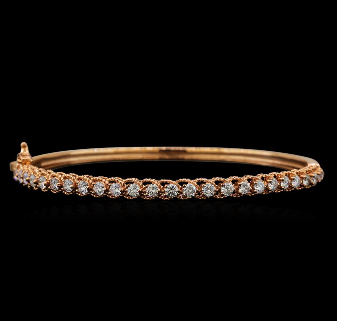 14KT Rose Gold 1.59 ctw Diamond Bracelet