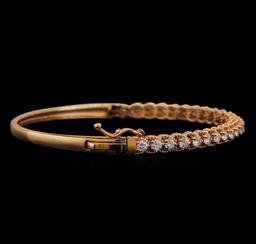 14KT Rose Gold 1.59 ctw Diamond Bracelet