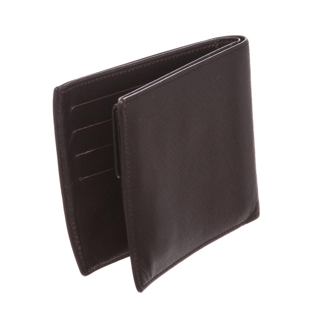 Dunhill Black Leather Bi Fold Wallet