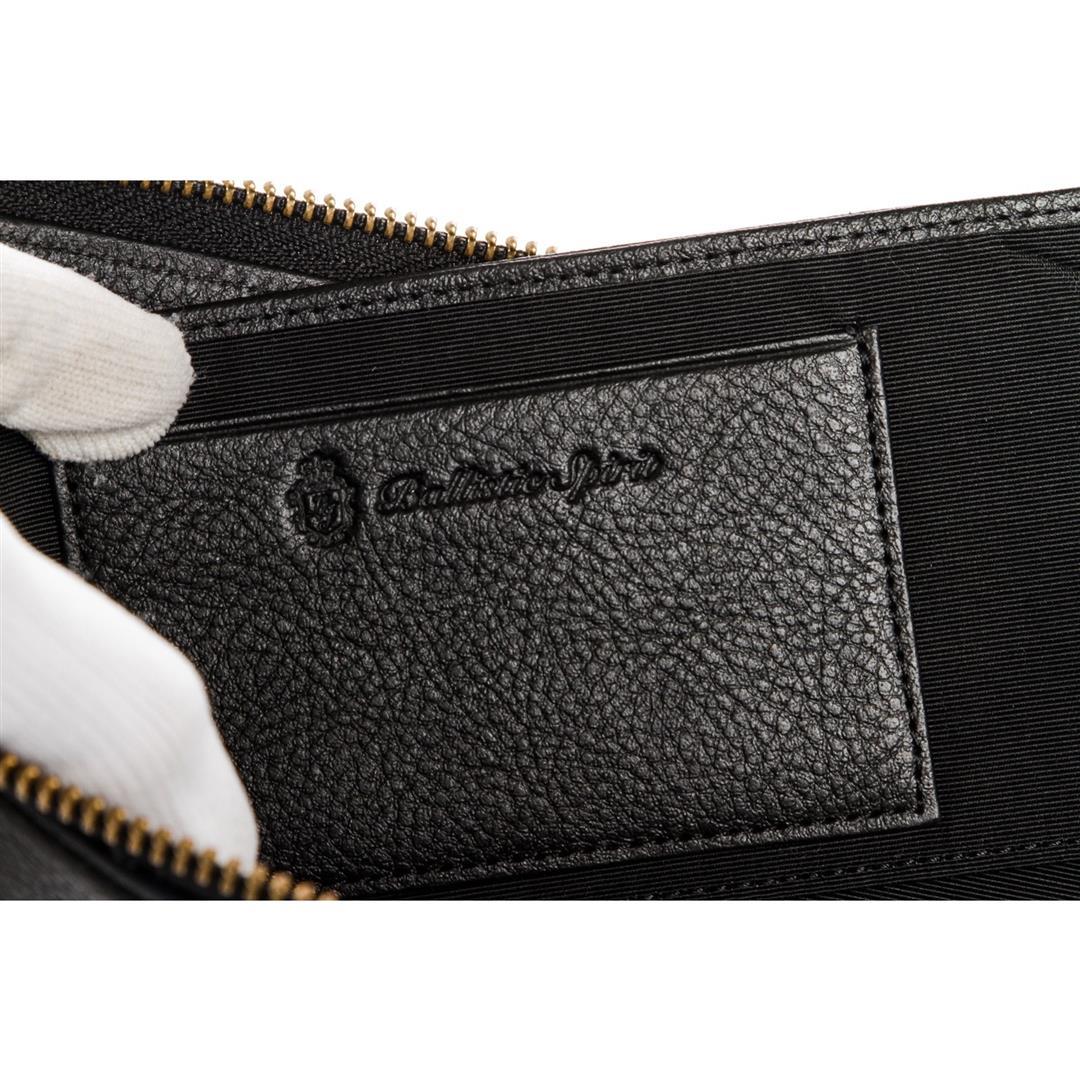 Ballistic Spirit Black Leather Zip Wallet