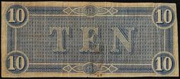 1864 $10 Confederate States of America Note