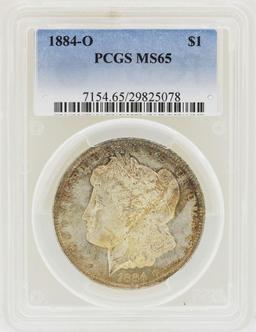 1884-O $1 Morgan Silver Dollar Coin PCGS MS65