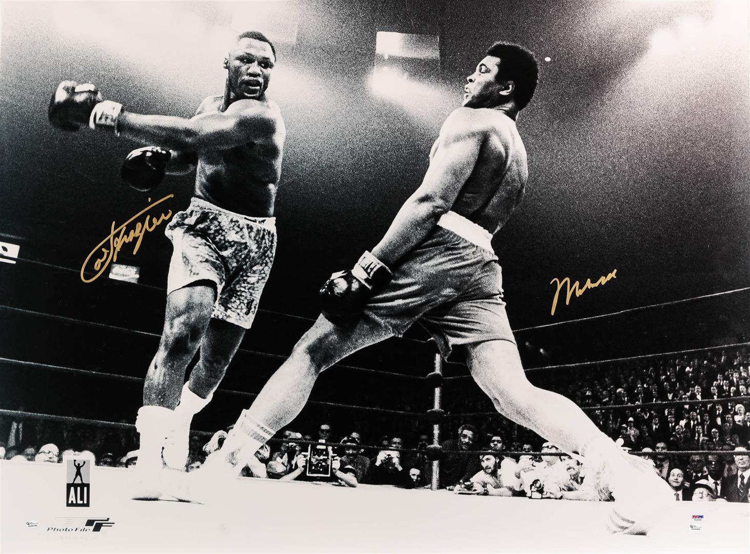 Muhammad Ali and Joe Frazier II - Black and White Print