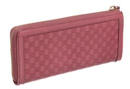 Gucci Pink Guccissima Leather Zippy Wallet