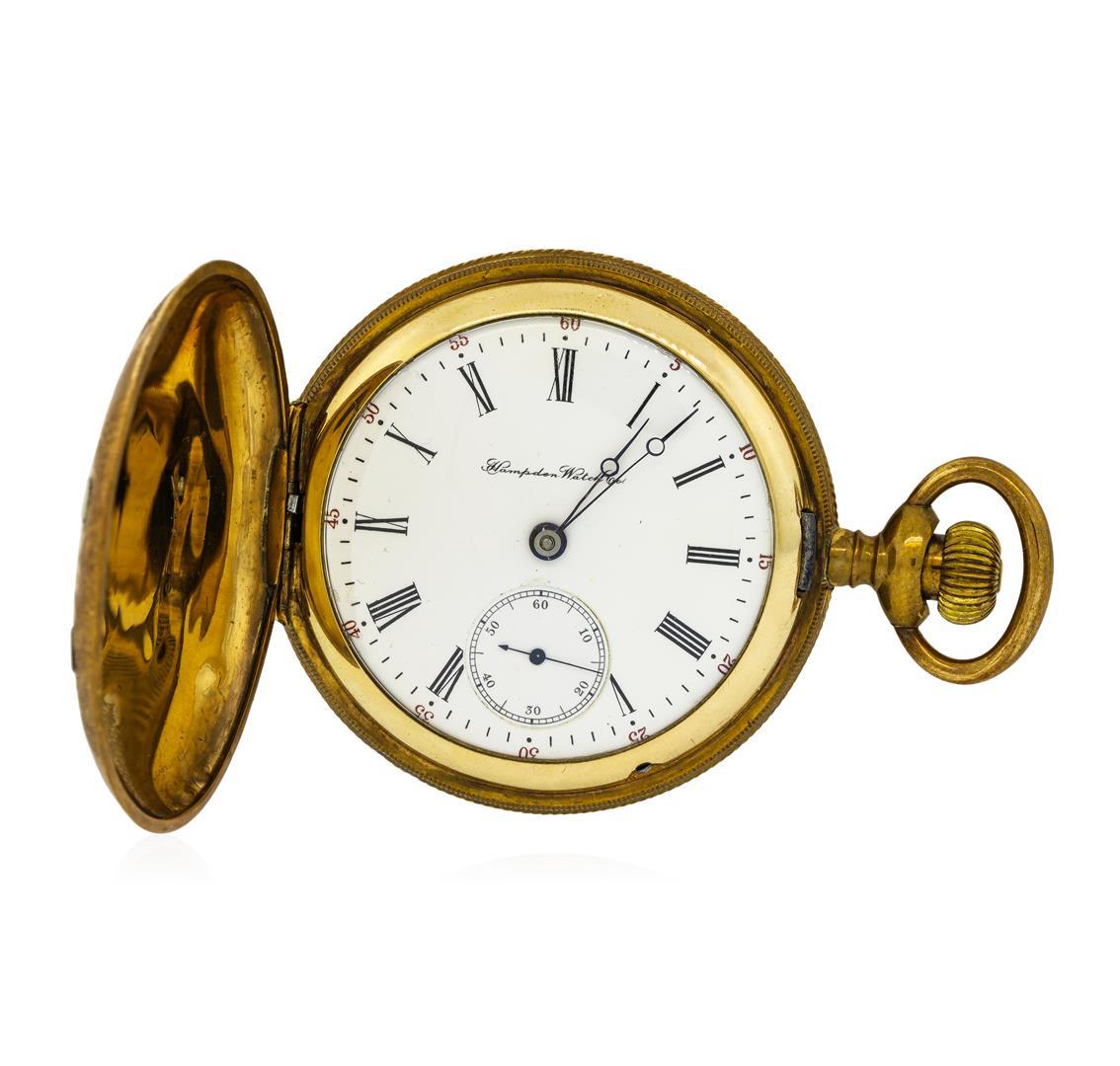 Antique Hampden Watch Co. Pocket Watch - 14KT Yellow Gold