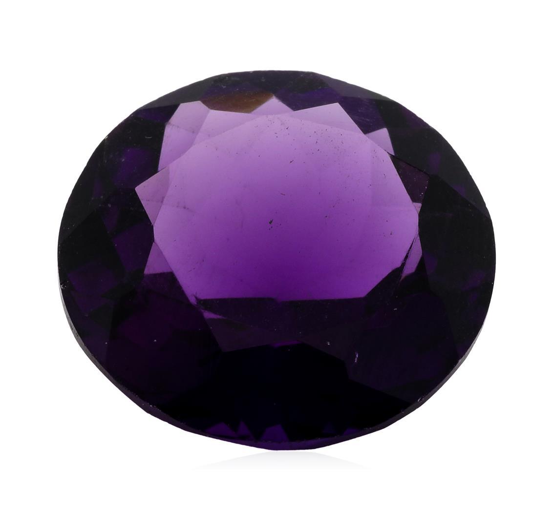 11.20 ct. Natural Round Cut Amethyst