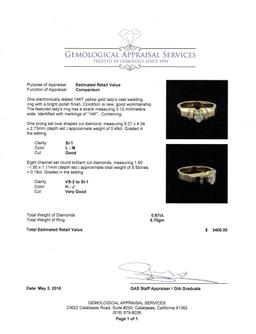 0.57 ctw Diamond Ring - 14KT Yellow Gold