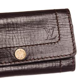Louis Vuitton Brown Utah Leather 6 Key Holder Wallet