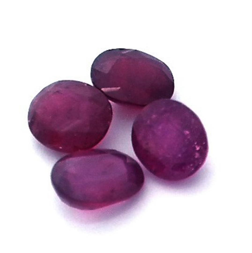 10.28 ctw Oval Mixed Ruby Parcel