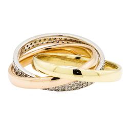 0.59 ctw Diamond Ring - 14KT Yellow, White, And Rose Gold