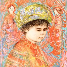 Boy with Turban by Hibel (1917-2014)