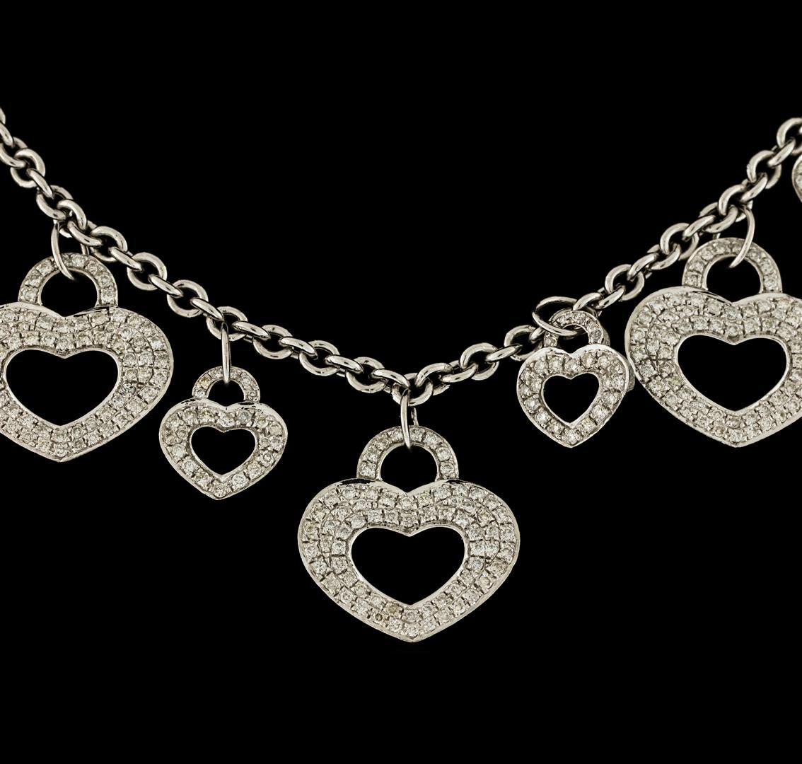 2.00 ctw Diamond Necklace - 18KT White Gold