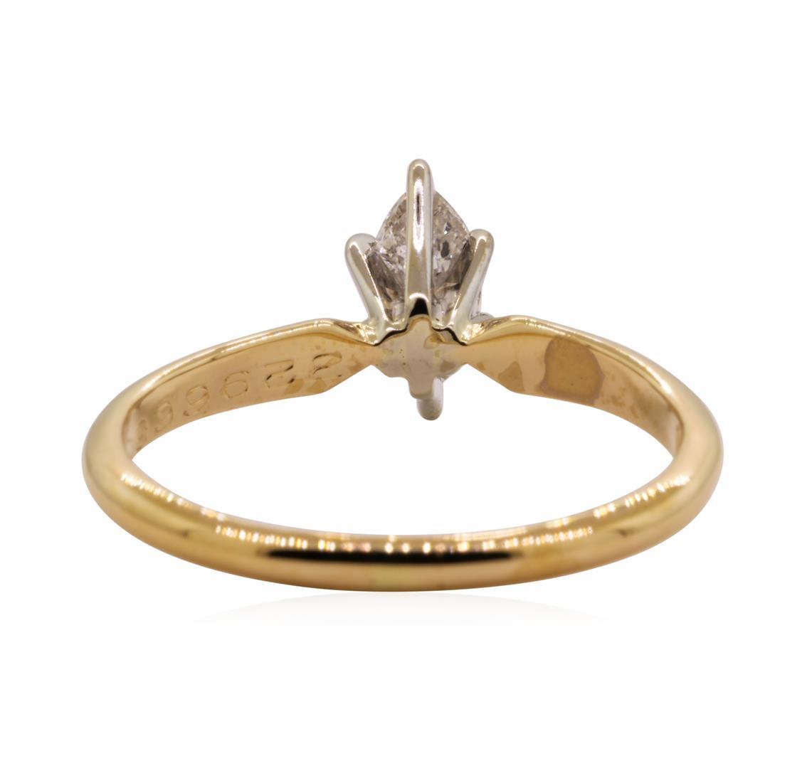 0.40 ctw Diamond Solitaire Ring - 14KT Yellow Gold