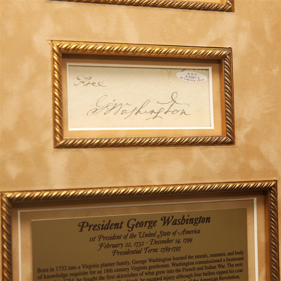 President George Washington Autographed Collage