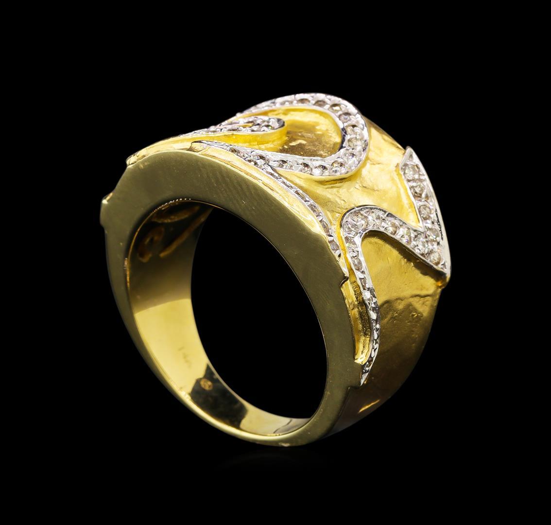 14KT Two-Tone Gold 0.86 ctw Diamond Ring