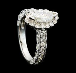 2.12 ctw Diamond Ring - 14KT White Gold