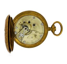 Antique Hampden Watch Co. Pocket Watch - 14KT Yellow Gold