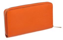 Louis Vuitton Orange Epi Leather Zippy Wallet
