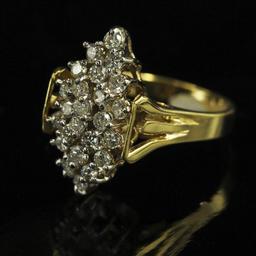 0.80 ctw Diamond Ring - 14KT Yellow Gold