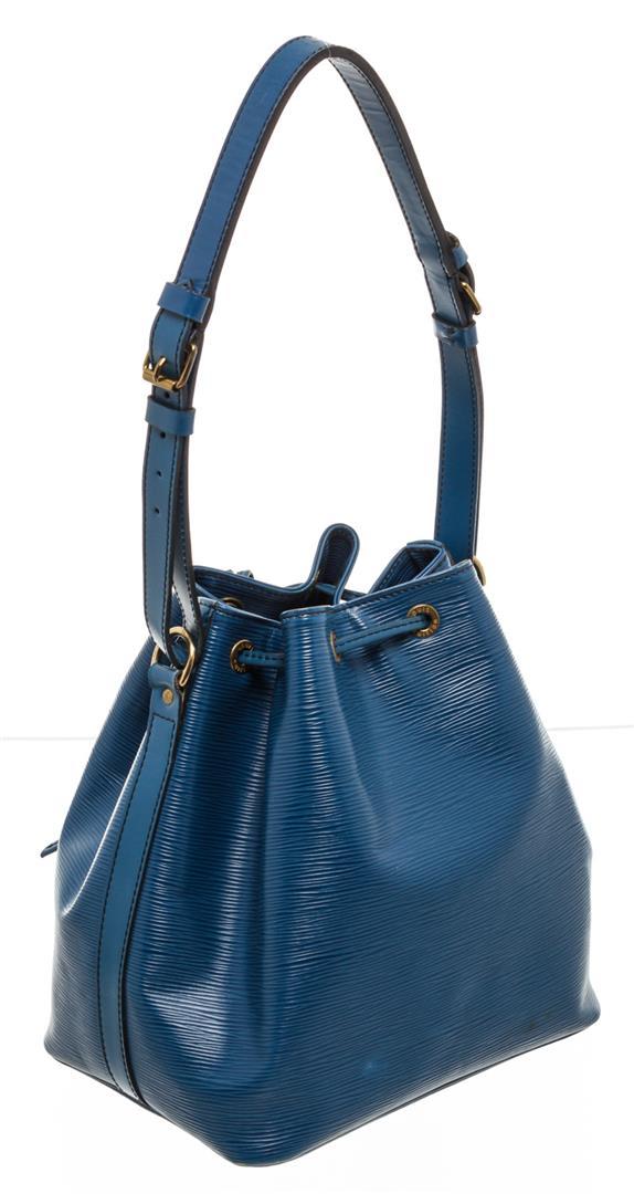 Louis Vuitton Blue Epi Leather Noe PM Drawstring Shoulder Bag