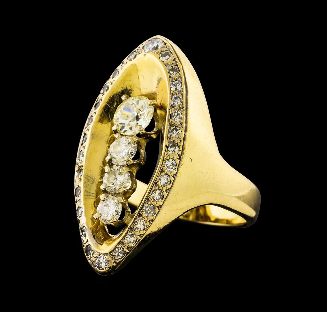 1.73 ctw Diamond Ring - 14KT Yellow Gold