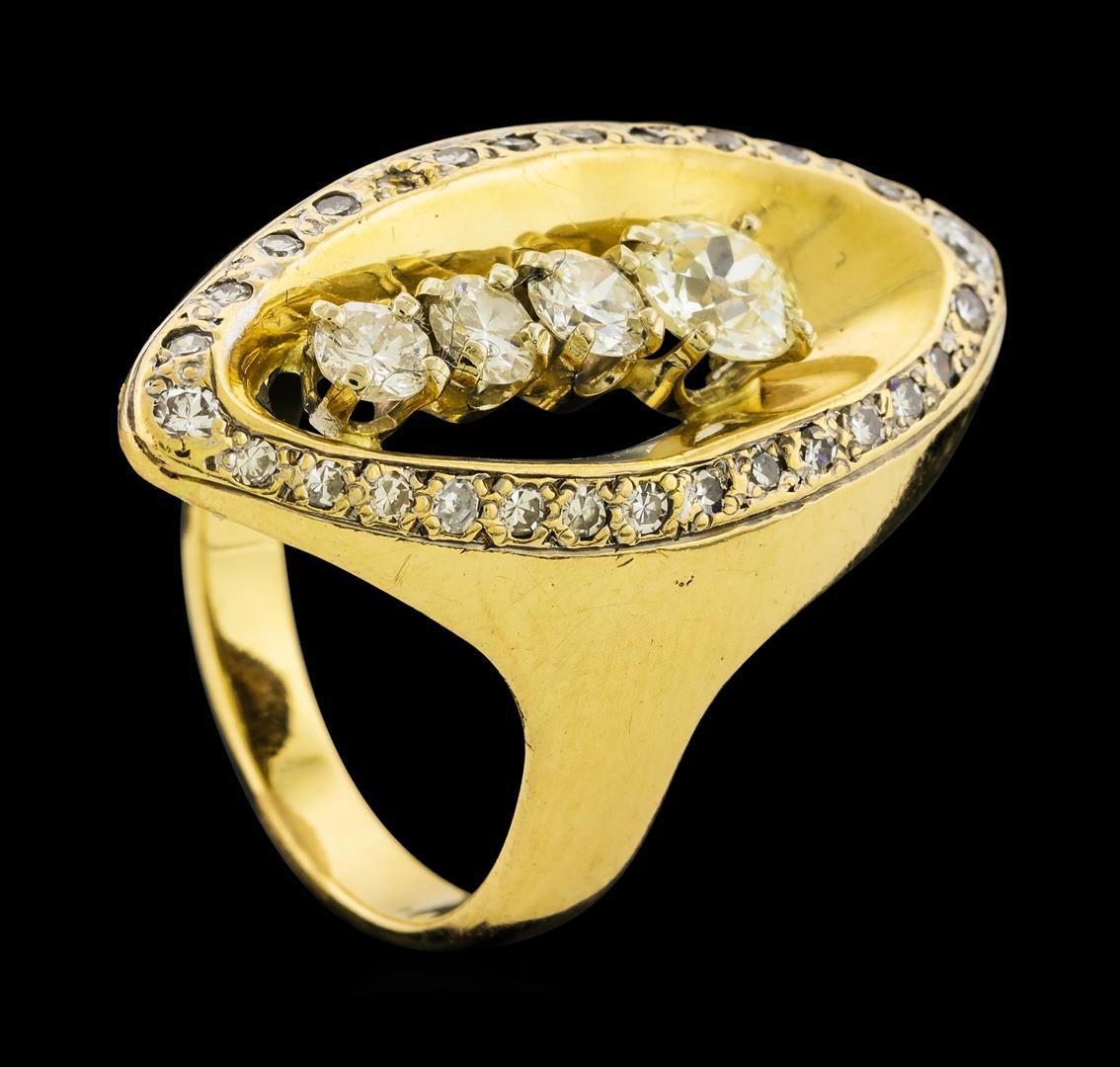 1.73 ctw Diamond Ring - 14KT Yellow Gold