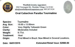 9.77 ctw Cabochon Paraiba Tourmaline Parcel