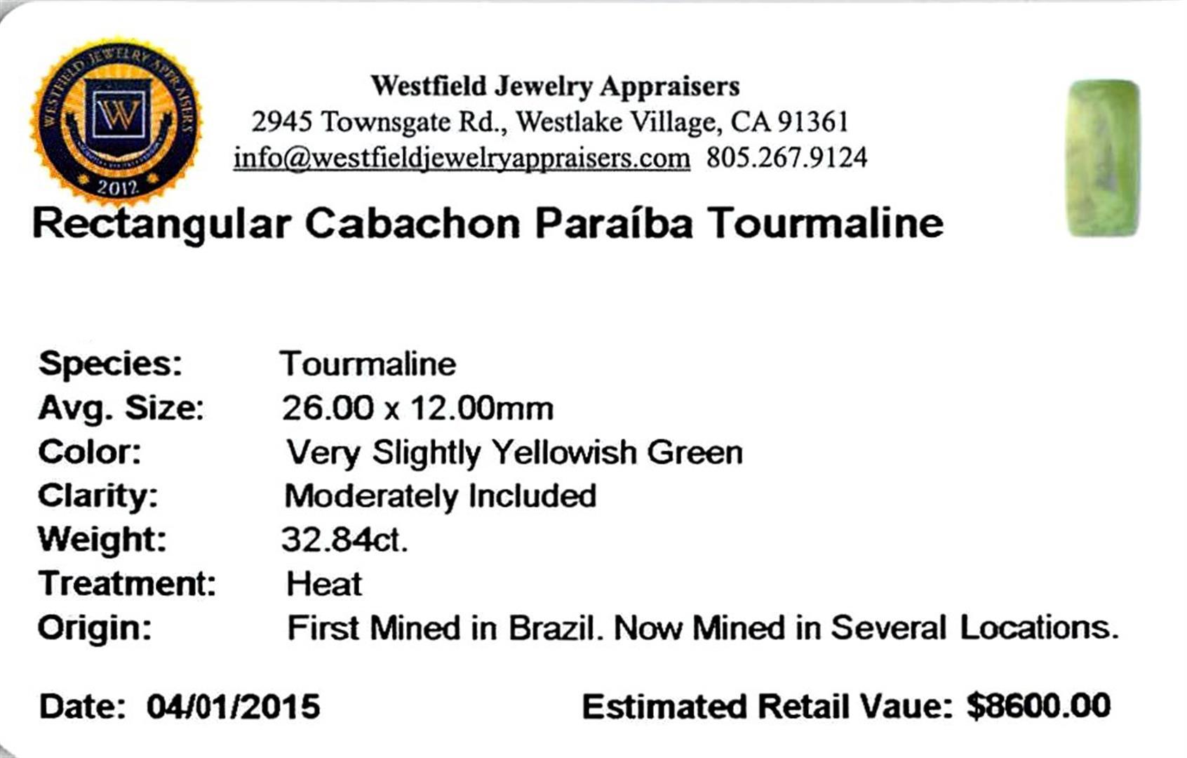 32.84 ctw Cabochon Paraiba Tourmaline Parcel