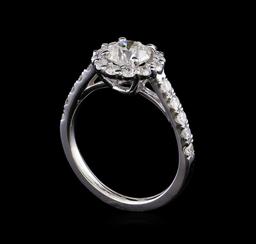 1.60 ctw Diamond Ring - 14KT White Gold