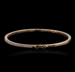 14KT Rose Gold 0.46 ctw Diamond Bracelet