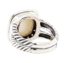 David Yurman Mother Of Pearl and Diamond Ring - Sterling Silver