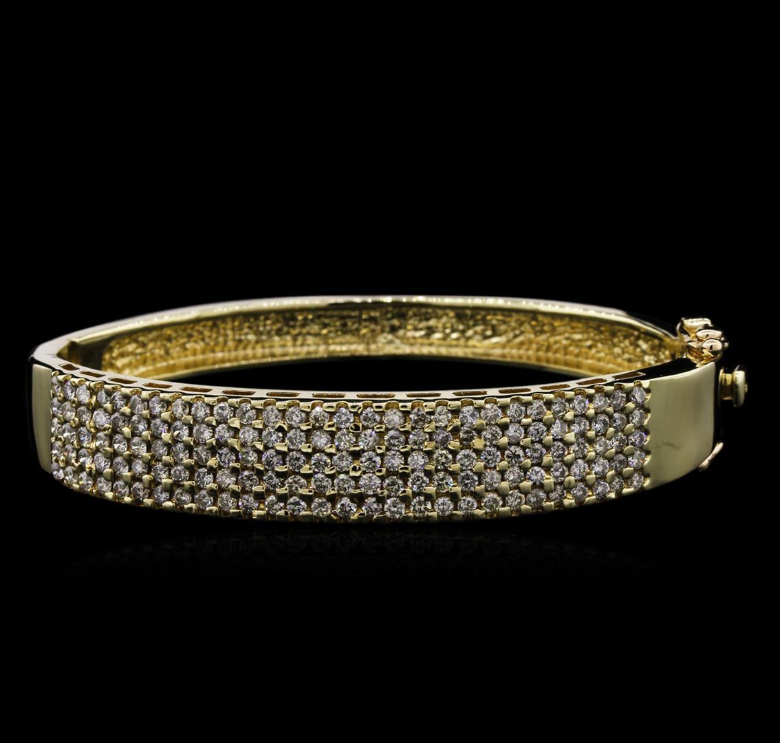 2.75 ctw Diamond Bangle Bracelet - 14KT Yellow Gold