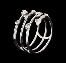 0.17 ctw Diamond Ring - 14KT White Gold