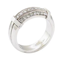 0.55 ctw Diamond Ring - 18KT White Gold
