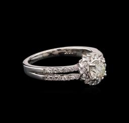 0.84 ctw Diamond Ring - 14KT White Gold