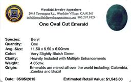 4.85 ctw Oval Emerald Parcel