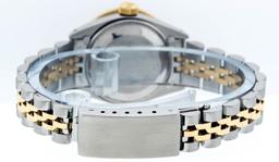 Rolex Ladies 2 Tone 14K MOP Ruby & Diamond Datejust Wristwatch