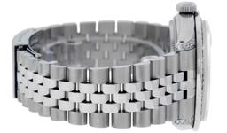 Rolex Mens SS MOP Diamond Lugs & Princess Cut Diamond Datejust Wristwatch With R
