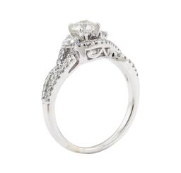 0.93 ctw Diamond Ring - 14KT White Gold