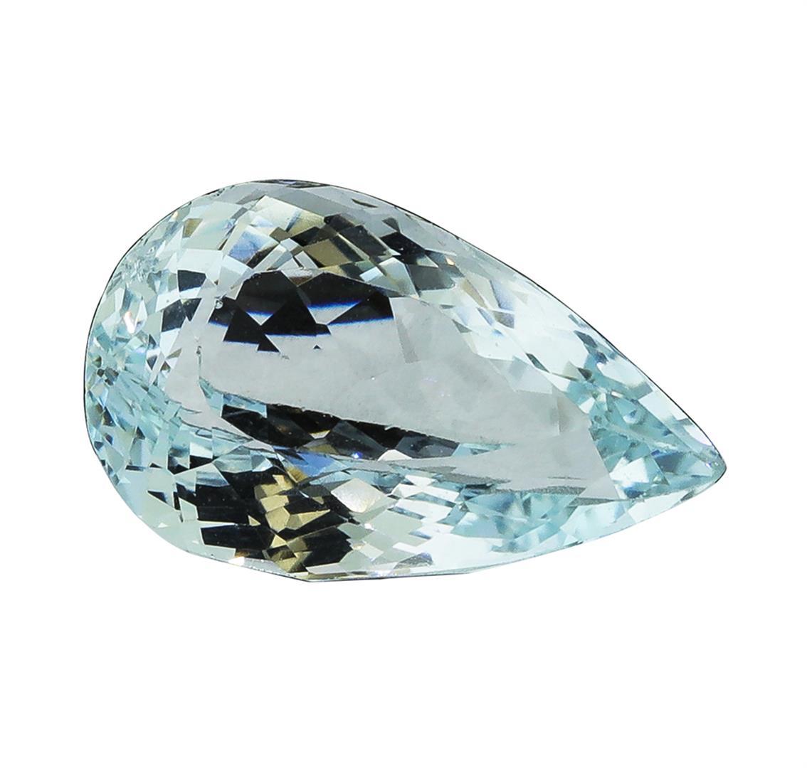 5.24 ct.Natural Pear Cut Aquamarine