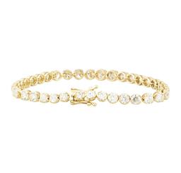 11.19 ctw Diamond Tennis Bracelet - 14KT Yellow Gold