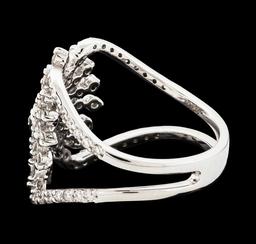 0.88 ctw Diamond Ring - 14KT White Gold