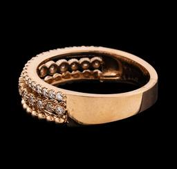 0.46 ctw Diamond Ring - 14KT Rose Gold